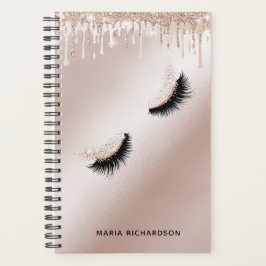 Glitzer Tropfen Makeup Eyebrow Eyes Lashes Rose Go Planer