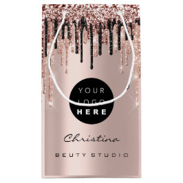 Glitzer-Tropfen mit benutzerdefinierten Logo-Rendi Kleine Geschenktüte