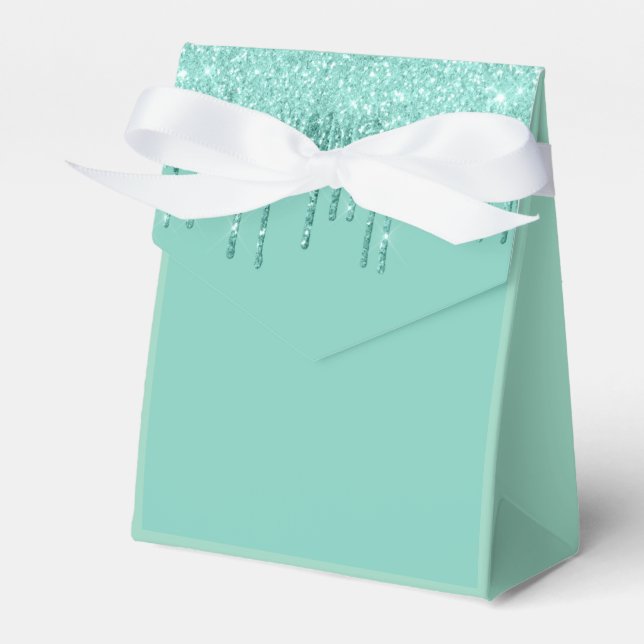 Glitzer Tropfen Party Leckerei Geschenkschachtel (Vorderseite)