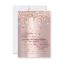 Glitzer Tropfen Rose Gold Bridal Sweet 16. Marsala