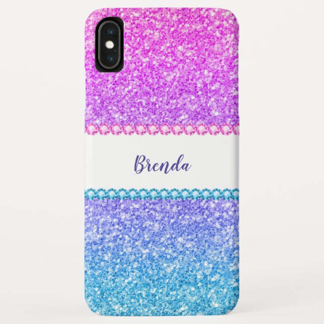 Glitzer- und Diamantendesign Case-Mate iPhone Hülle (Rückseite)