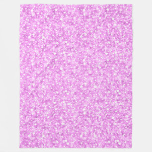Glitzer und Glitzern in Pastellrosa Fleecedecke