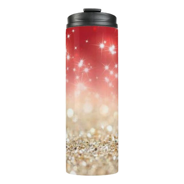 Glitzer und Glitzern Thermosbecher (Vorderseite)