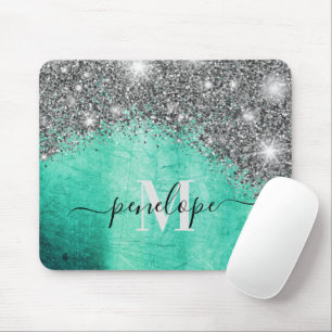 Glitzer und Metall Mousepad