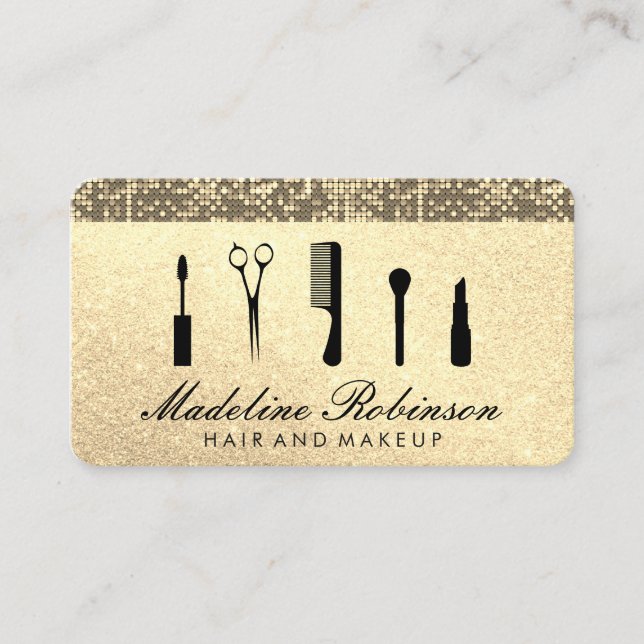 Glitzer und Reihenfolge Terminkarte (Vorderseite)