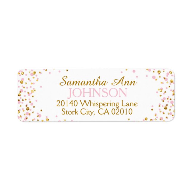 Glitzer und Rosa Punkte Sprinklen (Vorne)