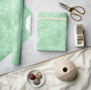 Glitzer und Shine Green ID671 Geschenkpapier