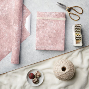 Glitzer und Shine Rose Gold ID671 Geschenkpapier
