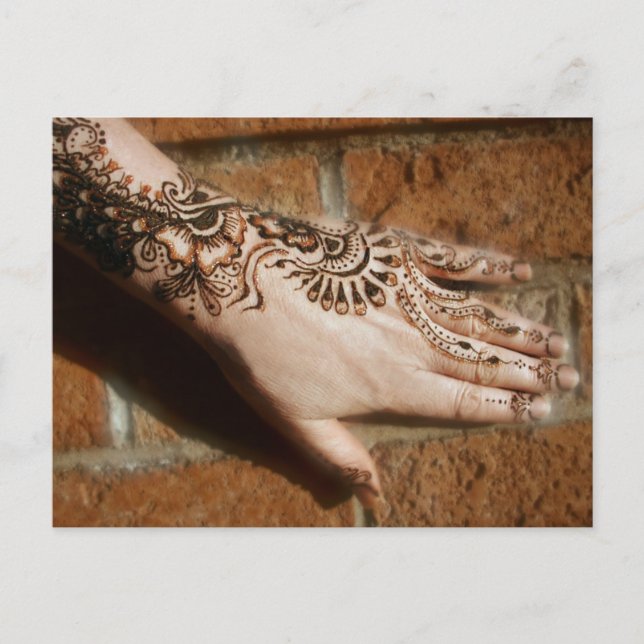 Glitzer und Steine Postkarte (Vorderseite)