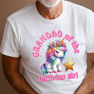Glitzer unicorn magische Mädchen Geburtstag Granda T-Shirt