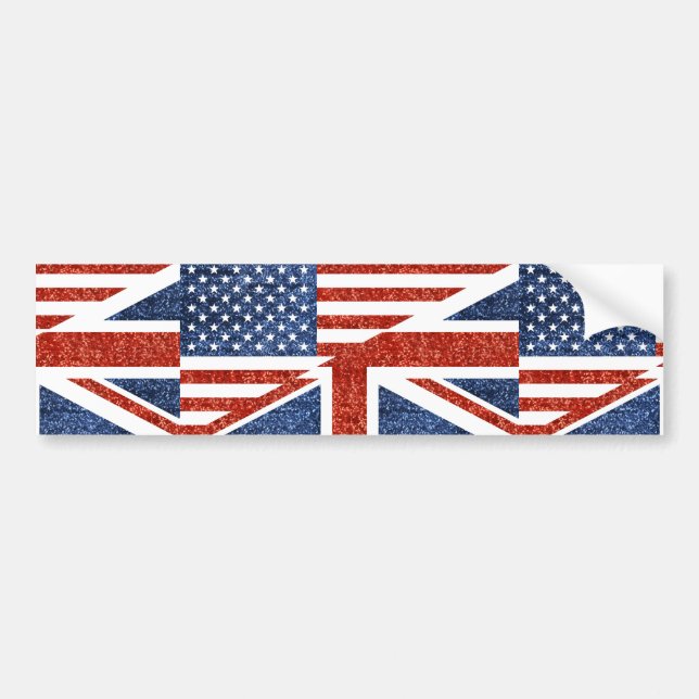 Glitzer usa uk autoaufkleber (Vorne)