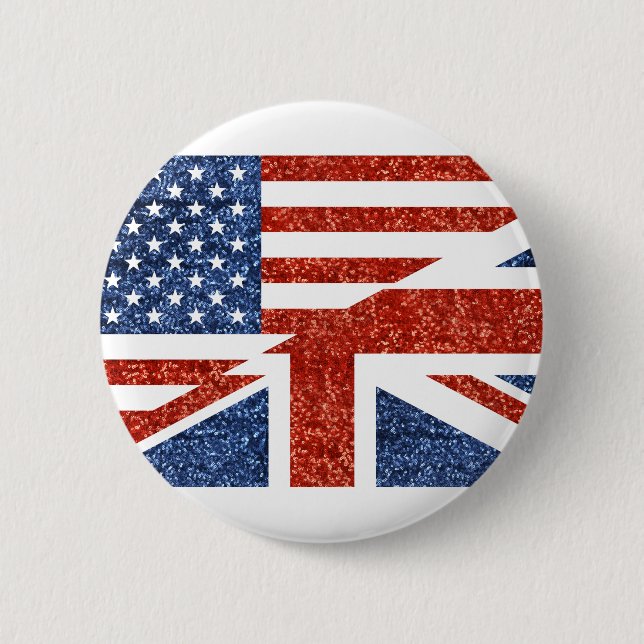 Glitzer usa uk button (Vorderseite)