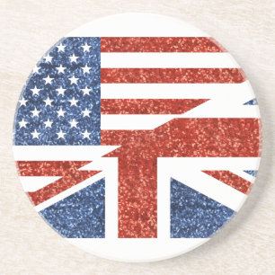 Glitzer usa uk getränkeuntersetzer