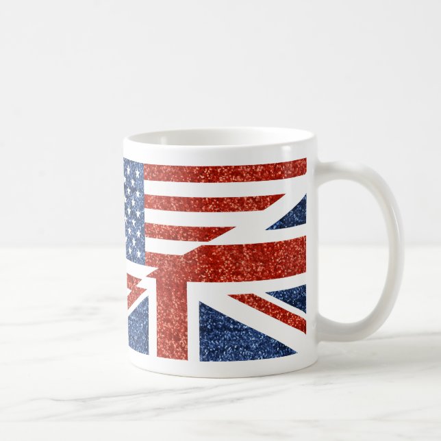 Glitzer usa uk kaffeetasse (Rechts)