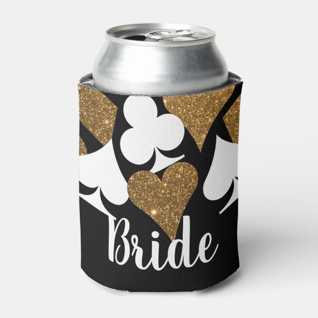 Glitzer Vegas Bride Custom Dose Cooler Dosenkühler (Kanne Vorderseite)