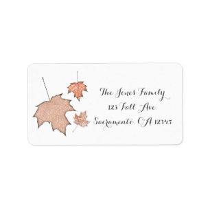 Glitzer Verlasse Winter Fall Fairy Party Einladung Adressaufkleber