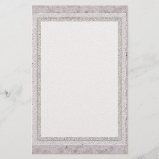 Glitzer Vintag Look Briefpapier (Vorderseite)