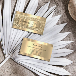 Glitzer VIP Gold Frame Event Planner Luminous Busi Visitenkarte