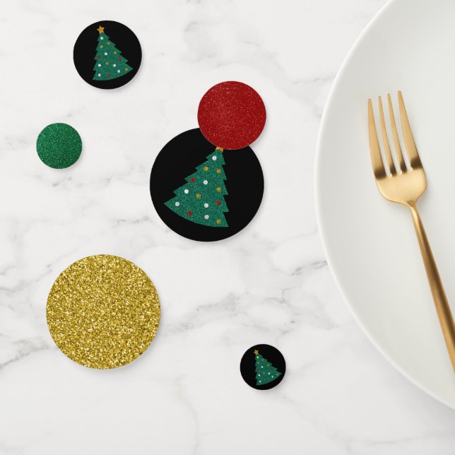 Glitzer Weihnachtsbaum Konfetti (Gruppe)