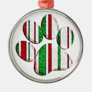 Glitzer Weihnachtsgebäck, Rundschmuck Ornament Aus Metall