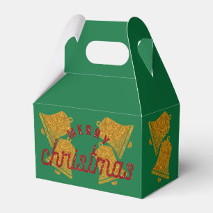Glitzer Weihnachtsglocken Geschenkschachtel