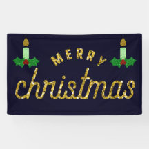 Glitzer Weihnachtskerze