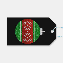 Glitzer Weihnachtsschmuck Geschenkanhänger