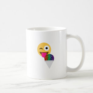 Glitzer wink Emoji Kaffeetasse