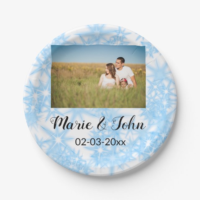 Glitzer-Wurf Pappteller (Vorderseite)