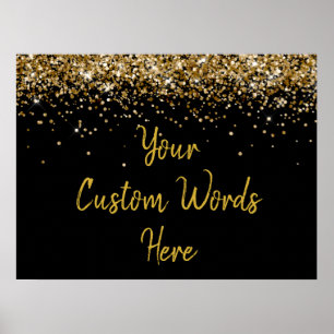 Glitzer zum Geburtstag Poster