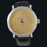 Glitzern aus Gold Glitzer Armbanduhr<br><div class="desc">Glitzern aus Gold Glitzer. Sie können das Design weiter personalisieren,  wenn Sie es bevorzugen,  z.B. indem Sie Ihren Namen oder einen anderen Text hinzufügen oder das Bild anpassen - klicken Sie einfach auf 'Anpassen',  um alle Optionen anzuzeigen.</div>