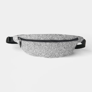 Glitzern aus silbergrauem Glitzer Bauchtasche
