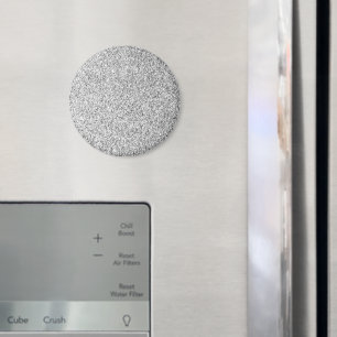 Glitzern aus silbergrauem Glitzer Magnet