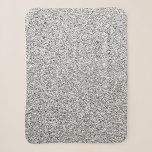 Glitzern aus silbergrauem Glitzer Sherpadecke