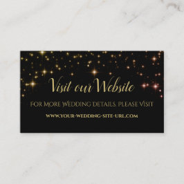 Glitzern bei Hochzeiten besuchen unsere Website-Ka Begleitkarte
