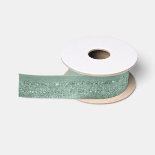 Glitzern - Bürste streicht tadelloses Grün 1,5" Satinband