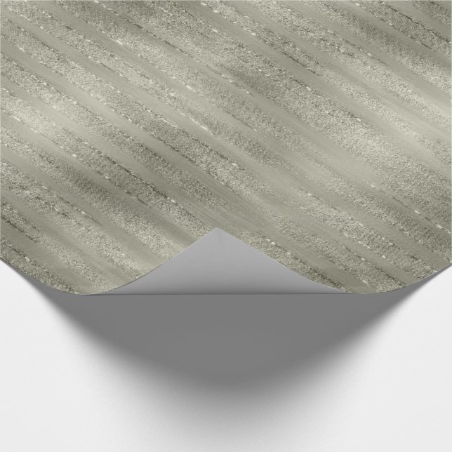 Glitzern - Bürste streicht Zinn-Imitat-Glitzer Geschenkpapier (Ecke)