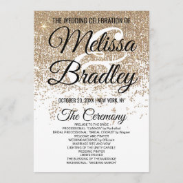 Glitzern des Gold-Glitzer-Programms Programm