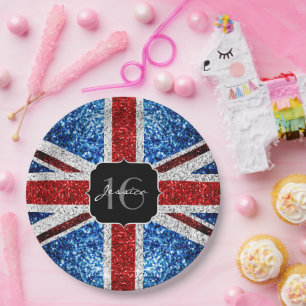 GLITZERN Glitzern Sweet 16 Pappteller