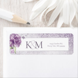 Glitzern Hochzeit von Floral Mauve ID889