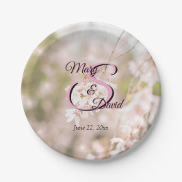 Glitzern mit hellen Winden Hochzeiten Pappteller