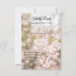 Glitzern mit hellen Winden Hochzeiten RSVP Karte