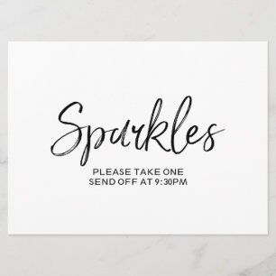 "Glitzern" schicken stylische Handschrift ab Einladung