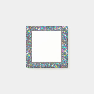 Glitzern-Stern-Post-Itanmerkungen Post-it Klebezettel
