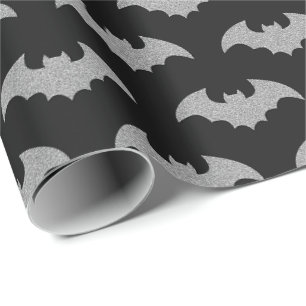 Glitzernde Fledermaus Halloween Geschenkpapier