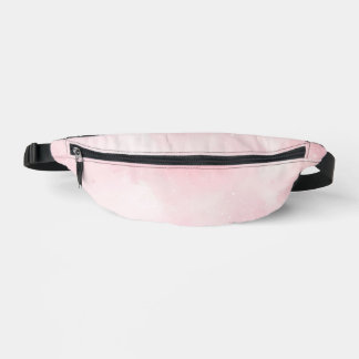 Glitzernde rosa bedruckte Cut-Sew-Bauchtasche Bauchtasche