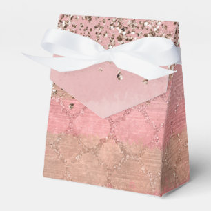 Glitzernder Rosa Errötung Marokkanische Indische P Geschenkschachtel