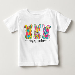 Glitzerndes Frohe Ostern Hase Baby T-shirt