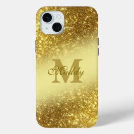glitzerndes goldenes personalisiert Case-Mate iPhone hülle