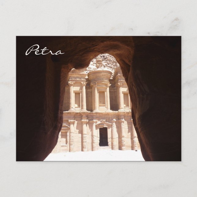 glitzerndes Klosterpetra Postkarte (Vorderseite)